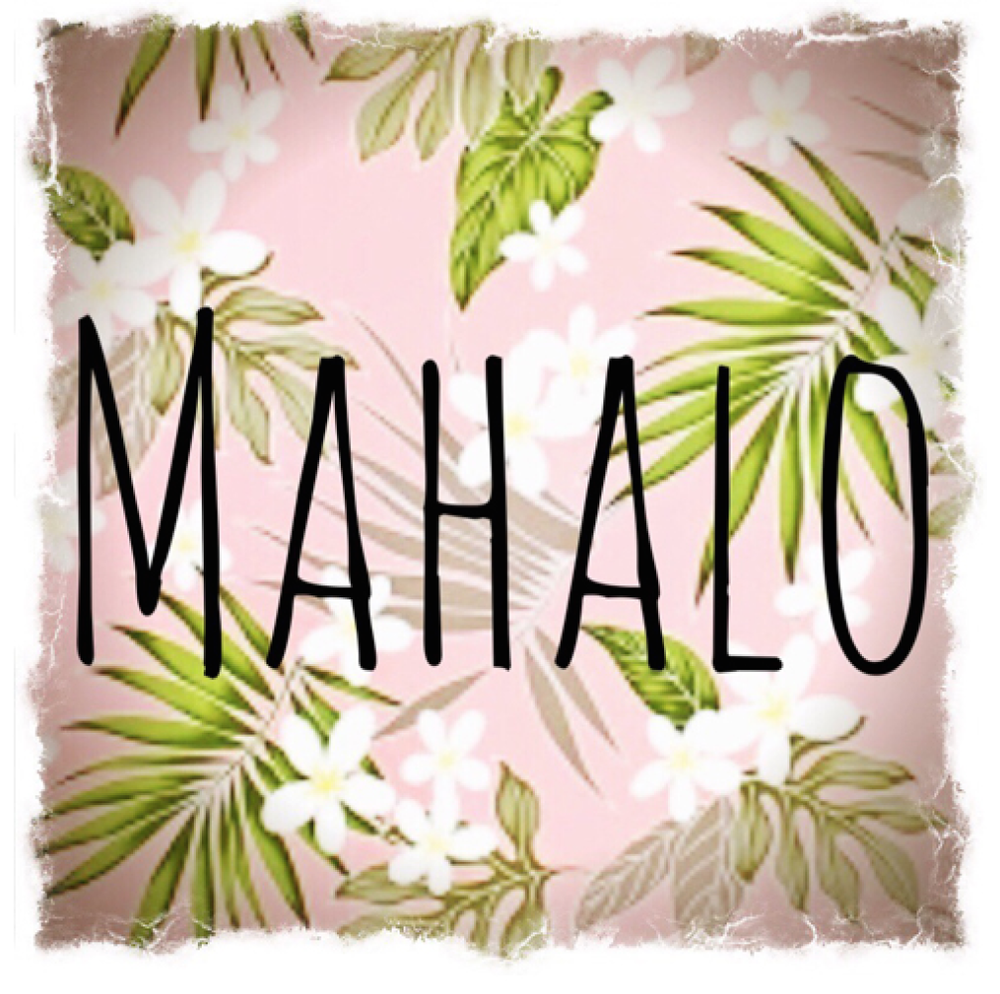 mahaloページ　オーダー品 Mahalo (Hawaiian Thank you) #C-516H — PaperLove Boutique